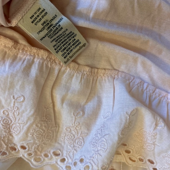 Soft Surroundings Pink Relaxed Tunic with Mandarin Collar - Picture 6 of 9